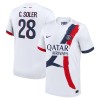 Maillot de Supporter Paris Saint-Germain Carlos Soler 28 Extérieur 2024-25 Pour Homme